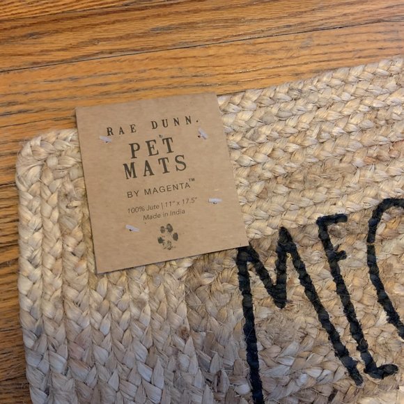 Rae Dunn Pet Mat, Rae Dunn Meow, Rae Dunn Cat, Rae Dunn Pet, Pet Mat, Cute Pet - Picture 2 of 2